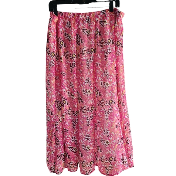 Notations Dresses & Skirts - NWT Notations Women's Pink Flowy Skirt w/Built in Slip Size 1X